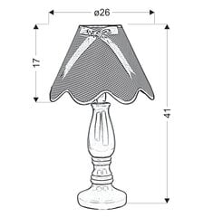 Candellux Lola -pöytävalaisin hinta ja tiedot | Pöytävalaisimet | hobbyhall.fi