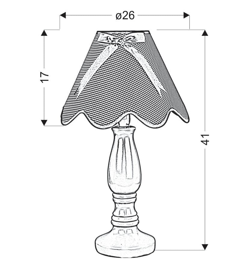 Candellux Lola -pöytävalaisin hinta ja tiedot | Pöytävalaisimet | hobbyhall.fi