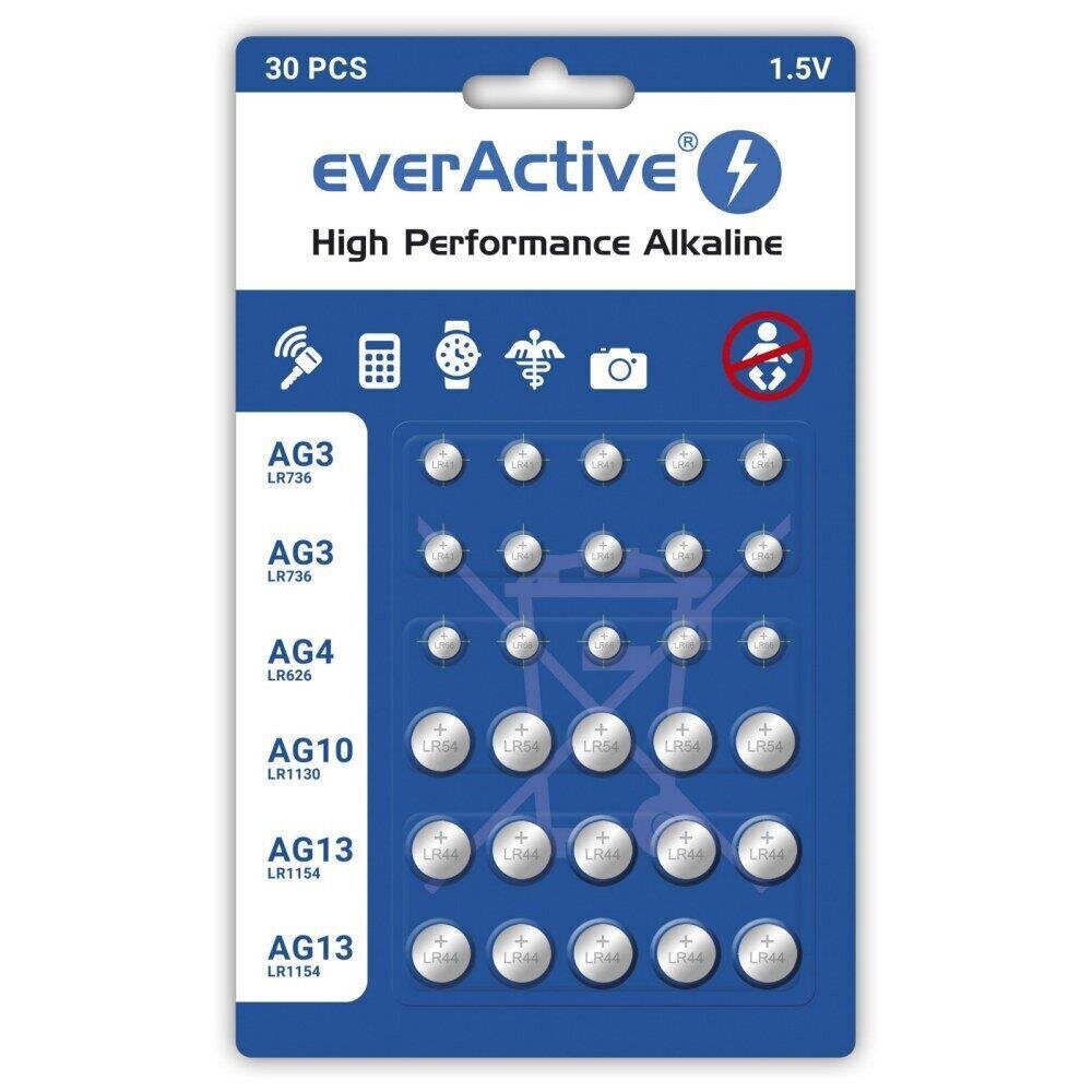 EverActive AGMIX30BL hinta ja tiedot | Videokameran akut ja paristot | hobbyhall.fi