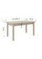 ADRK Furniture Rodos 57 ruokailuryhmä, ruskea/beige hinta ja tiedot | Ruokailuryhmät | hobbyhall.fi