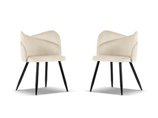Tuolisarja Cosmopolitan Design Santana, beige, 2 tuolia hinta ja tiedot | Cosmopolitan Design Keittiön kalusteet | hobbyhall.fi