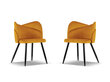 Tuolisarja Cosmopolitan Design Santana, oranssi, 2 tuolia hinta ja tiedot | Ruokapöydän tuolit | hobbyhall.fi