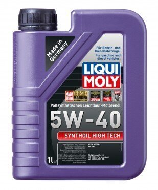 Liqui Moly moottoriöljy Synthoil High Tech 5W-40, 1l hinta ja tiedot | Moottoriöljyt | hobbyhall.fi