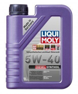 Liqui Moly moottoriöljy Diesel Synthoil 5W-40, 1l hinta ja tiedot | Moottoriöljyt | hobbyhall.fi