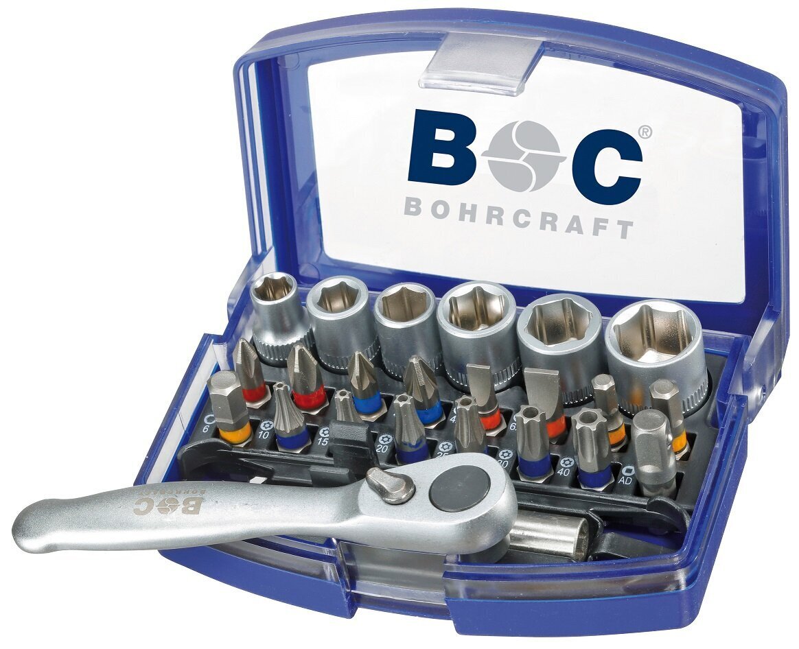 Bohrcraft PB23 työkalu- ja teräsarja, 24 kpl hinta ja tiedot | Käsityökalut | hobbyhall.fi