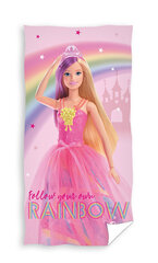 Rantapyyhe Barbie 70x140 cm hinta ja tiedot | Pyyhkeet | hobbyhall.fi