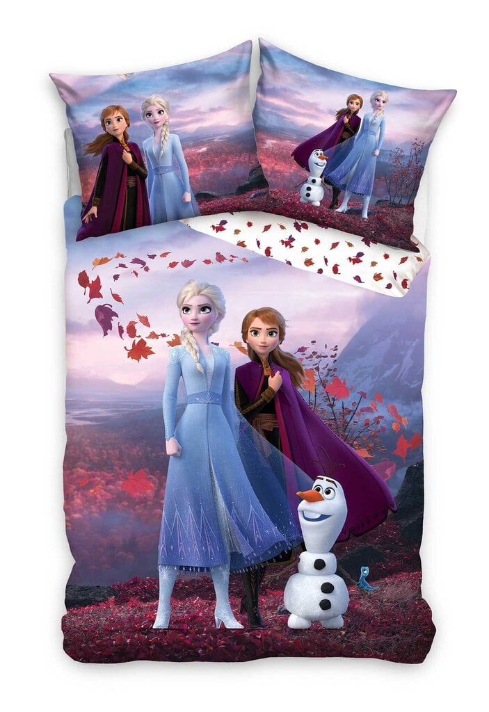 Lasten vuodevaatesetti Frozen 150 x 210 cm, tyynyliina 50 x 60 hinta ja tiedot | Vuodevaatteet lapsille | hobbyhall.fi