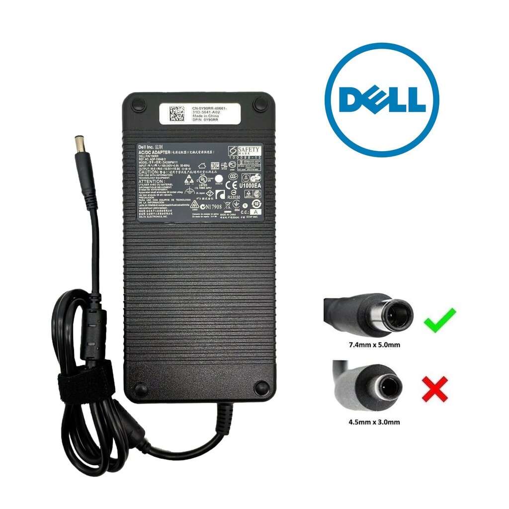Dell 330 W 16,9 A XM3C3 hinta ja tiedot | Kannettavien tietokoneiden laturit | hobbyhall.fi