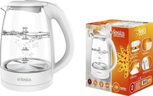 Vedenkeitin lasikannulla 1,7L, 2200W, tumma lasi EOL hinta ja tiedot | Vedenkeittimet | hobbyhall.fi