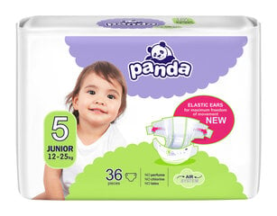 Vaipat PANDA Junior (5) 12-25 kg, 36 kpl. hinta ja tiedot | Panda Vauvatarvikkeet | hobbyhall.fi