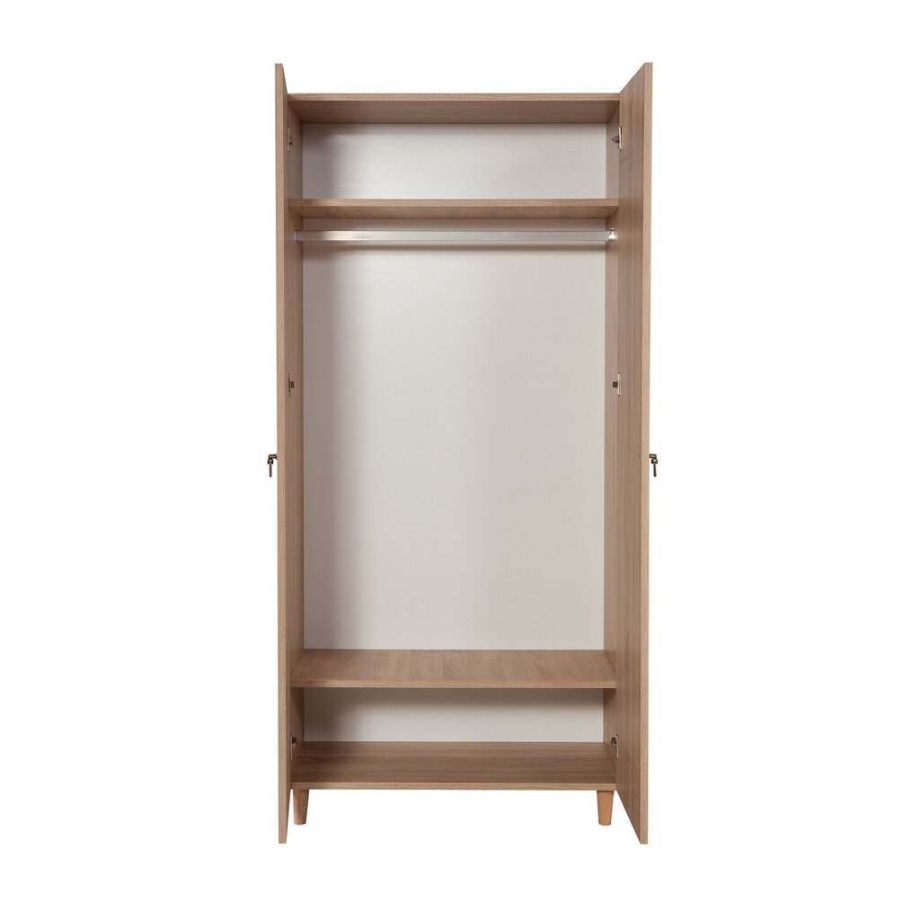 Vaatekaappi Kalune Design Wardrope 869 (IV), 90 cm, ruskea/tammi hinta ja tiedot | Kaapit | hobbyhall.fi