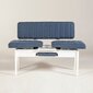 Penkki Kalune Design 869, valkoinen/sininen hinta ja tiedot | Ruokapöydän tuolit | hobbyhall.fi