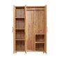 Vaatekaappi peilillä Kalune Design Wardrobe 869 (III), 120 cm, vaaleanruskea hinta ja tiedot | Kaapit | hobbyhall.fi