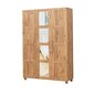 Vaatekaappi peilillä Kalune Design Wardrobe 869 (III), 120 cm, vaaleanruskea hinta ja tiedot | Kaapit | hobbyhall.fi