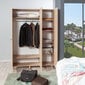 Vaatekaappi Kalune Design Wardrobe 863 (VI), 135 cm, tammi/keltainen hinta ja tiedot | Kaapit | hobbyhall.fi