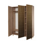 Vaatekaappi Kalune Design Wardrobe 863 (VI), 135 cm, tammi/keltainen hinta ja tiedot | Kaapit | hobbyhall.fi