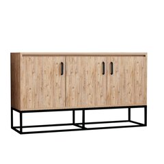 Senkki Kalune Design 570 (l), 140cm, vaaleanruskea / musta hinta ja tiedot | Lipastot | hobbyhall.fi