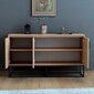 Senkki Kalune Design 570 (l), 140cm, vaaleanruskea / musta hinta ja tiedot | Lipastot | hobbyhall.fi