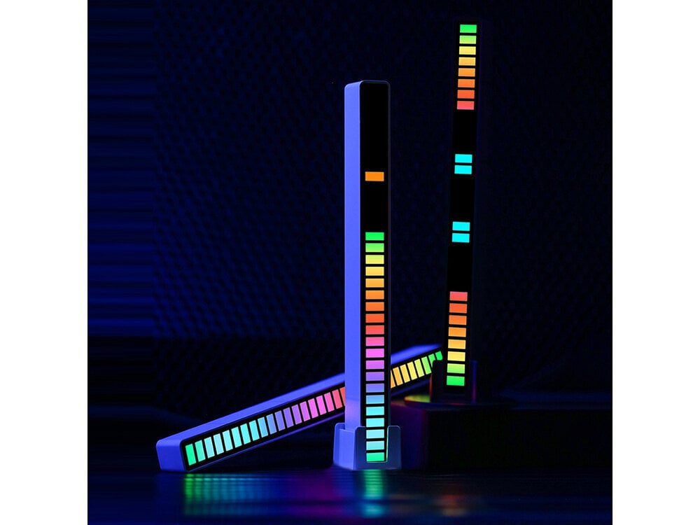 RGB USB LED -ääniherkkä monivärinen valo hinta ja tiedot | Pöytävalaisimet | hobbyhall.fi