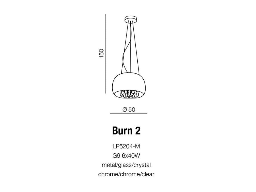 Riippuvalaisin Azzardo Burn AZ0700 hinta ja tiedot | Riippuvalaisimet | hobbyhall.fi