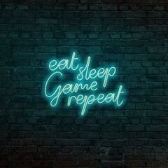 Seinävalo Eat Sleep Game Repeat hinta ja tiedot | Seinävalaisimet | hobbyhall.fi
