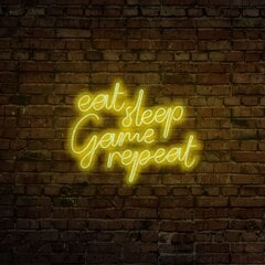 Seinävalaisin Eat Sleep Game Repeat hinta ja tiedot | Seinävalaisimet | hobbyhall.fi