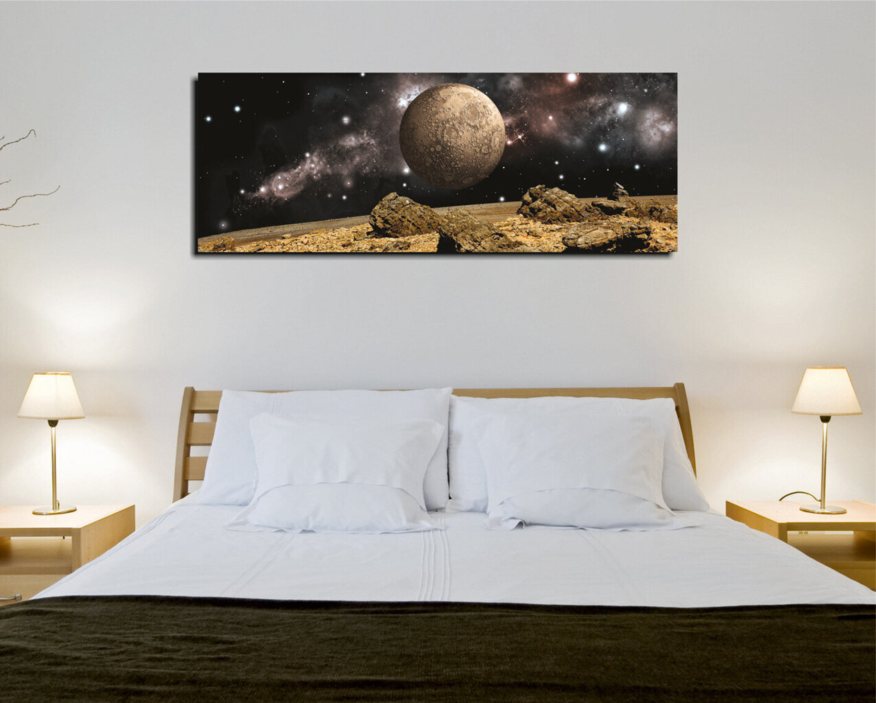 Sisustustaulu Avaruus, 30 x 80 cm hinta ja tiedot | Taulut | hobbyhall.fi