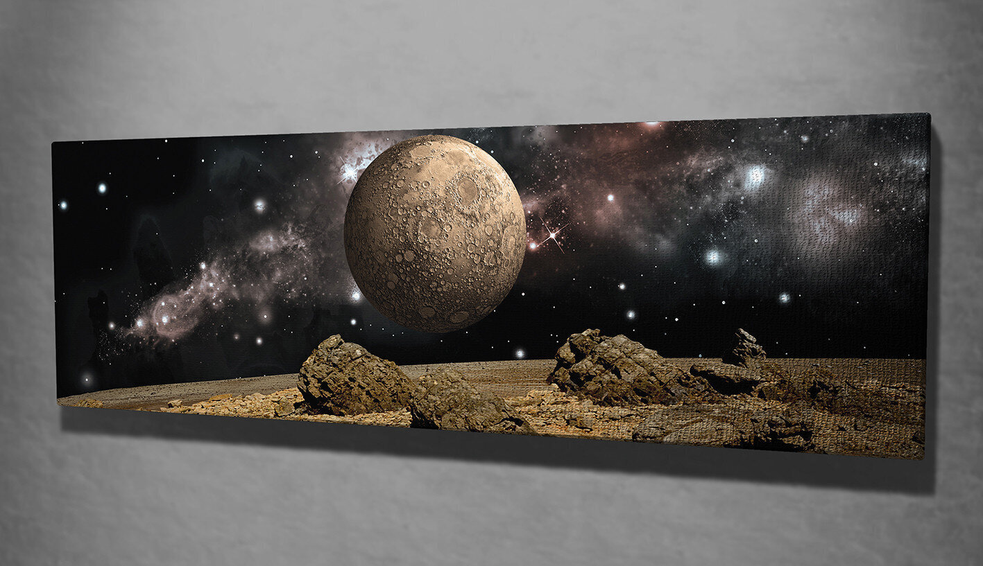 Sisustustaulu Avaruus, 30 x 80 cm hinta ja tiedot | Taulut | hobbyhall.fi