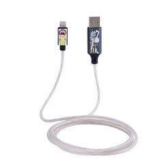 Valaistu latauskaapeli Rick and Morty liittimillä USB A - MFI, 1,2 m pitkä hinta ja tiedot | Puhelinkaapelit | hobbyhall.fi