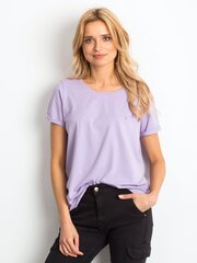 Naisten violetti puuvillainen t-paita hinta ja tiedot | Naisten paidat | hobbyhall.fi
