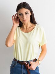 Naisten vaaleankeltainen t-paita hinta ja tiedot | Naisten paidat | hobbyhall.fi