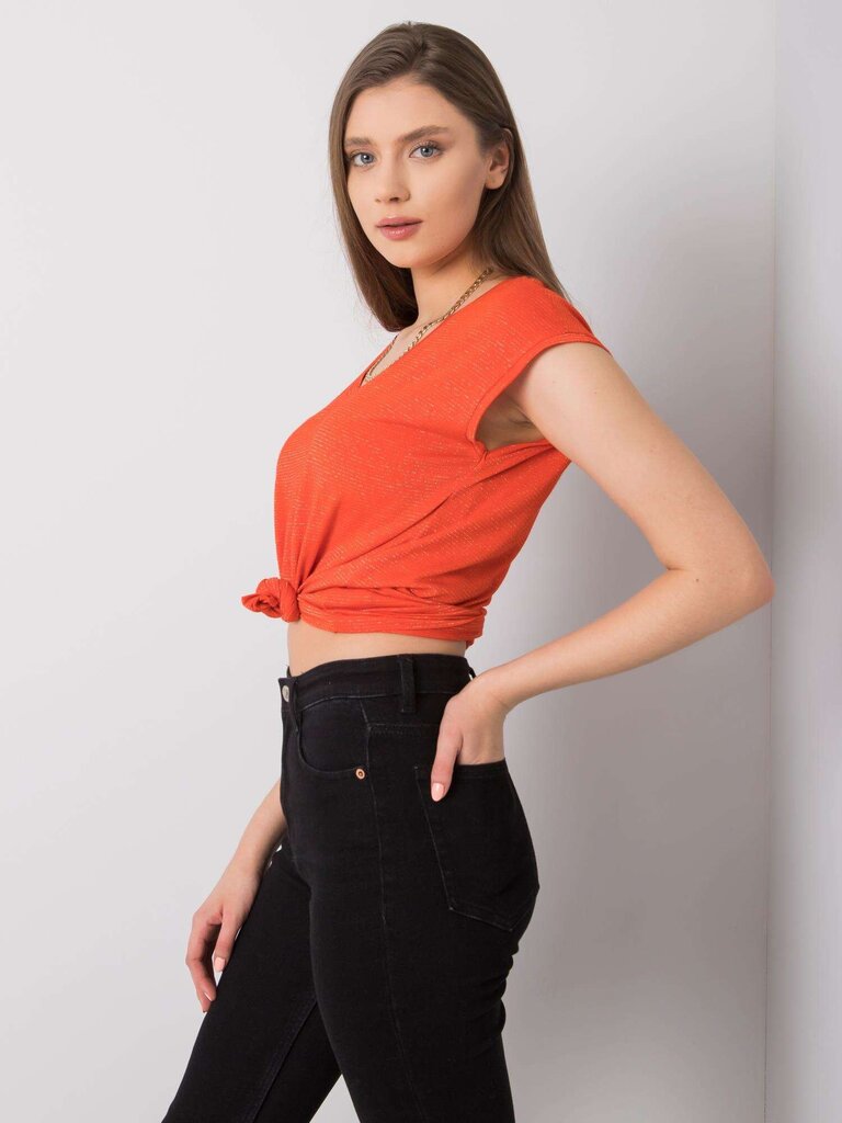 RUE PARIS Oranssi raidallinen pusero naisille hinta ja tiedot | Naisten paidat | hobbyhall.fi