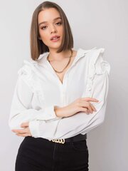 OH BELLA Ecru-paita röyhelöillä hinta ja tiedot | Naisten paidat | hobbyhall.fi
