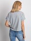 Naisten peruspuuvillainen t-paita harmaa hinta ja tiedot | Naisten paidat | hobbyhall.fi