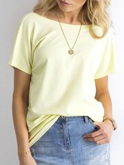 Vaaleankeltainen T-paita hinta ja tiedot | Naisten paidat | hobbyhall.fi