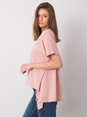 RUE PARIS Vaaleanpunainen t-paita, jossa pidempi selkä hinta ja tiedot | Naisten paidat | hobbyhall.fi