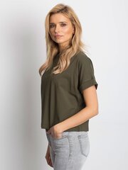Naisten perus-t-paita khaki-puuvillaa hinta ja tiedot | Naisten paidat | hobbyhall.fi