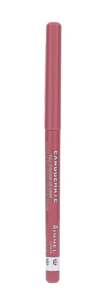 Vedenpitävä Huultenrajauskynä Rimmel London Exaggerate Full Colour 0,25 g, 063 Eastend Snob hinta ja tiedot | Huulipunat, huulikiillot ja huulirasvat | hobbyhall.fi