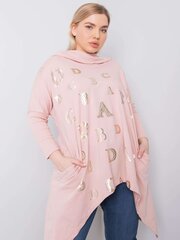 Pinkki plus kokoinen collegepaita printillä hinta ja tiedot | Naisten paidat | hobbyhall.fi