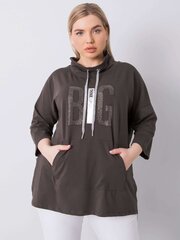 Tumma khaki plus size -pusero applikaatioilla hinta ja tiedot | Naisten paidat | hobbyhall.fi