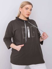 Tumma khaki plus size -pusero applikaatioilla hinta ja tiedot | Naisten paidat | hobbyhall.fi