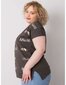 Tumma khaki plus size -pusero printillä ja applikaatiolla hinta ja tiedot | Naisten paidat | hobbyhall.fi