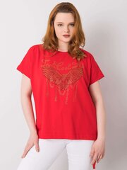 Plus-koon punainen väljä pusero hinta ja tiedot | Naisten paidat | hobbyhall.fi