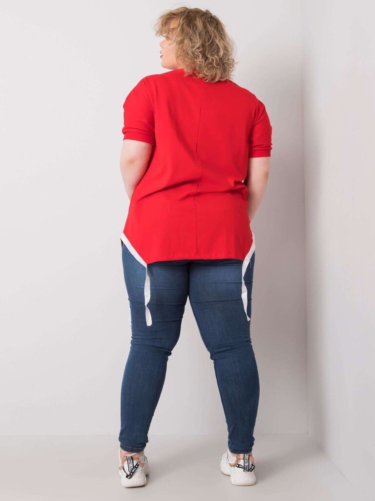 Punainen plus kokoinen pusero, jossa teksti hinta ja tiedot | Naisten paidat | hobbyhall.fi