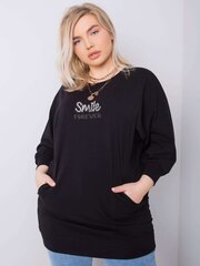 Plus-kokoinen musta puuvillapusero hinta ja tiedot | Naisten paidat | hobbyhall.fi