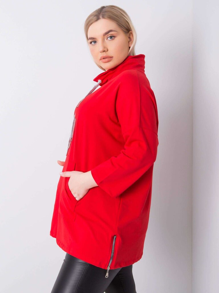 Punainen plus-kokoinen pusero applikaatioilla hinta ja tiedot | Naisten paidat | hobbyhall.fi