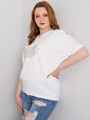 Plus-kokoinen valkoinen pusero, jossa leikatut hihat hinta ja tiedot | Naisten paidat | hobbyhall.fi