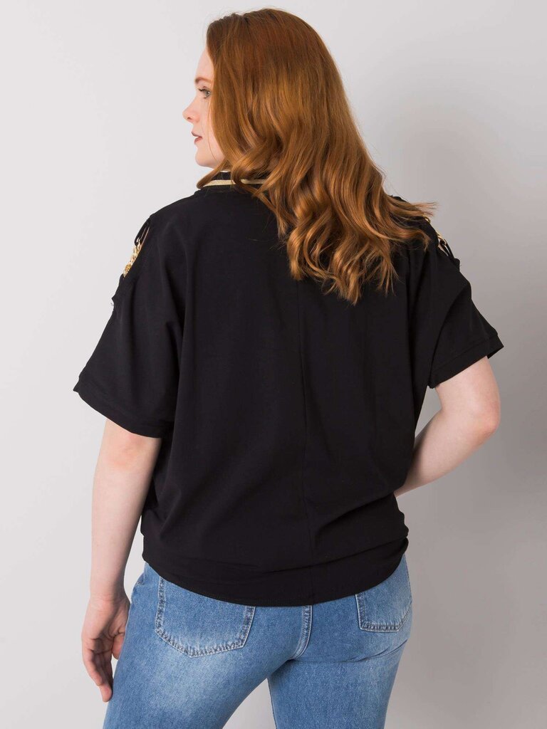 Musta plus kokoinen pusero, jossa leikatut hihat hinta ja tiedot | Naisten paidat | hobbyhall.fi