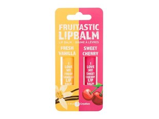 Huulivoide 2K Fruitastic, vanilja, mansikka, 4,2 g hinta ja tiedot | Huulipunat, huulikiillot ja huulirasvat | hobbyhall.fi