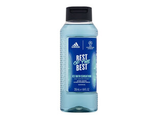 Suihkugeeli Adidas UEFA Champions League Best Of Best miehille, 250 ml hinta ja tiedot | Suihkusaippuat ja suihkugeelit | hobbyhall.fi